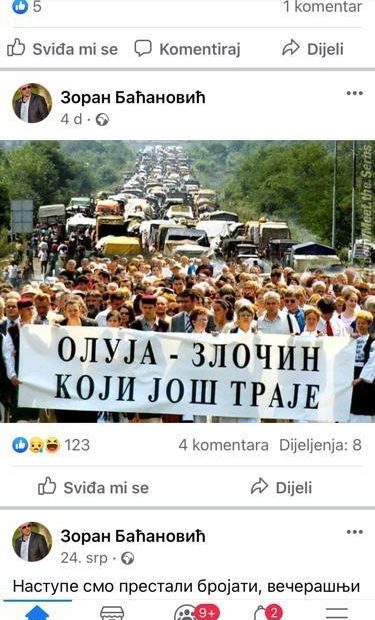 DORH diže optužnicu protiv načelnika Borova zbog četničke objave?