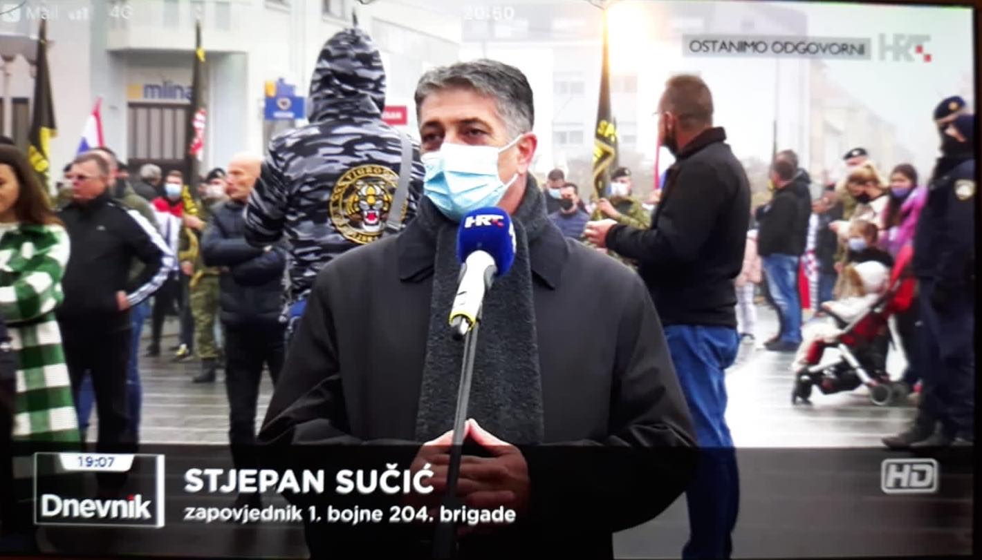 (VIDEO) JAVNI DEMANTI HRT-a: Stjepan Sučić, pogrešno je predstavljen kao “zapovjednik 1. bojne 204. brigade” u Dnevniku 2 18. studenog 2020. godine