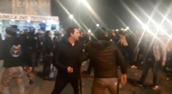 TUČNJAVA BBB-a PO DOLASKU NA STADION: Nekoliko osoba ostalo ležati na podu, policija spriječila veći sukob