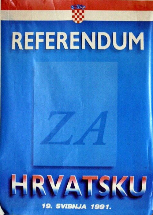 19. svibnja 1991. održan Referendum o hrvatskoj samostalnosti