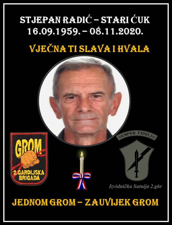 Stjepan Radić – Stari Ćuk 16.09.1959. – 08.11.2020.
