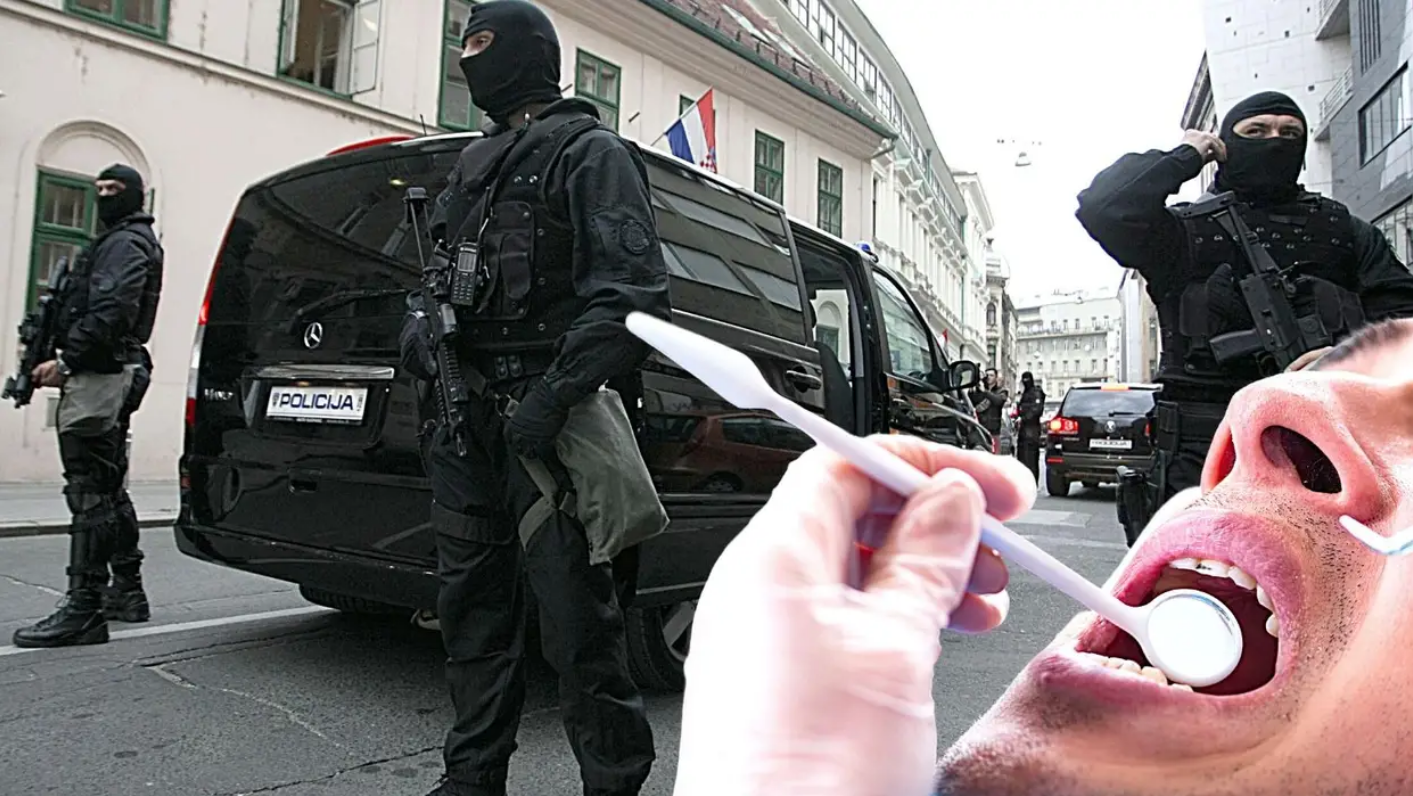 Nije do bombe, već do plombe: U Bjelovaru duge cijevi na ulici, vodili zatvorenika kod zubara