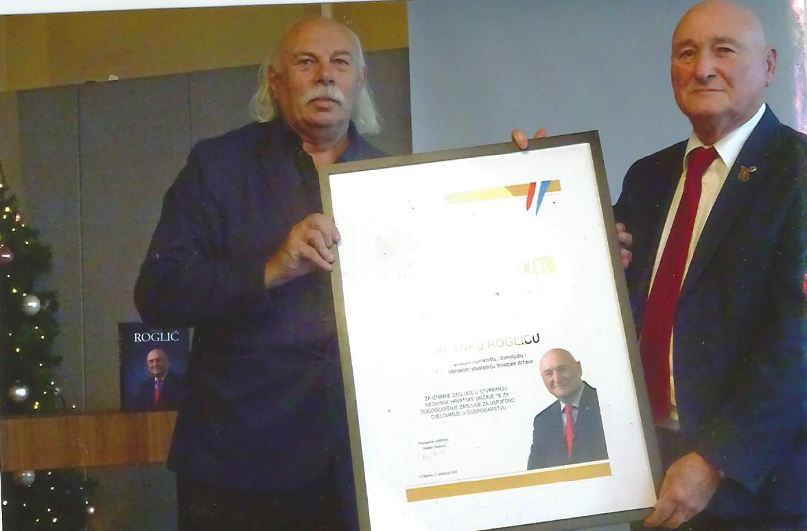 UHBDR91.: Priznanje poznatom gospodarstveniku Branku Rogliću!
