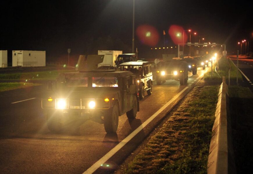 Obavijest za građane: Pojačan cestovni promet zbog prolaska vojnih vozila