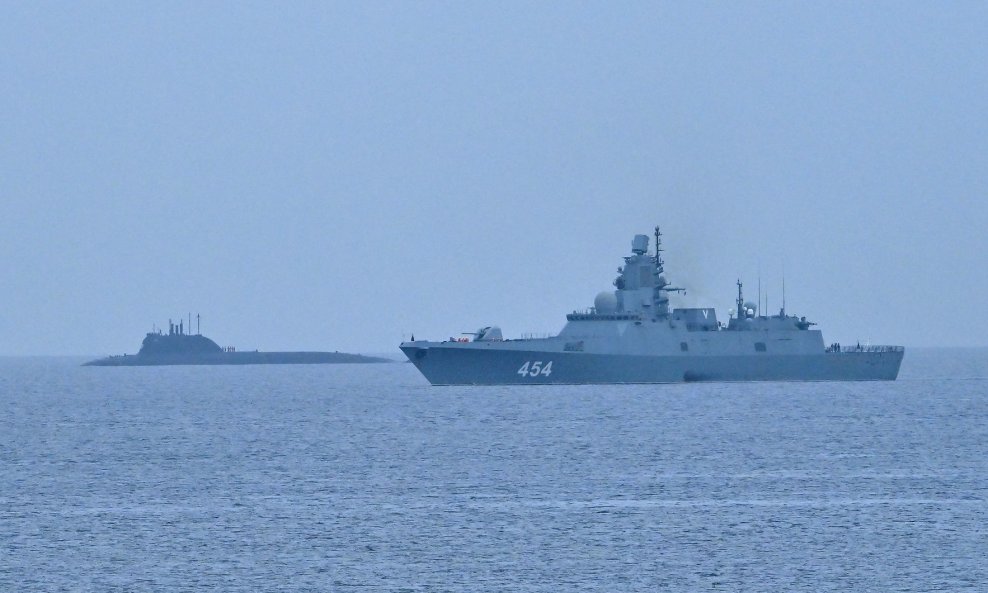 Ruska fregata Admiral Gorškov izvela vježbe traženja podmornica u Atlantskom oceanu