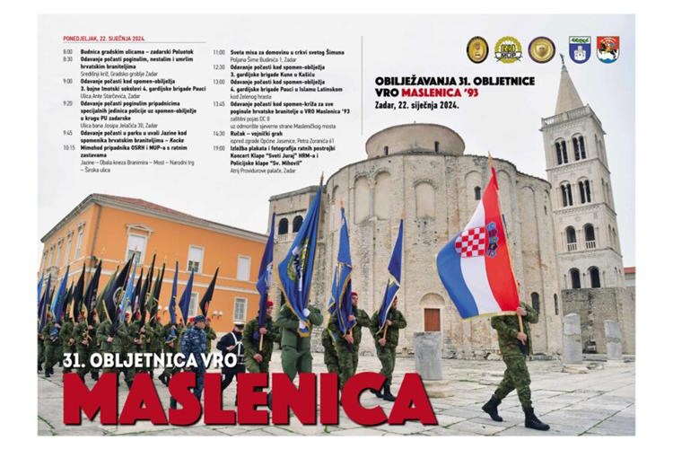 Obilježavanje 31. obljetnice VRO Maslenica