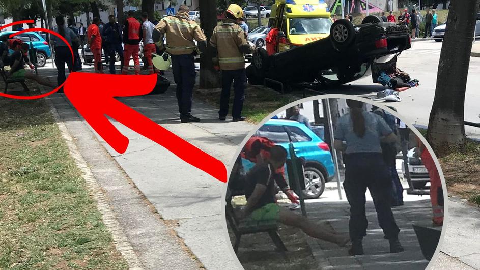 Bježali od policije, auto završio na krovu, a oni u - lisicama...