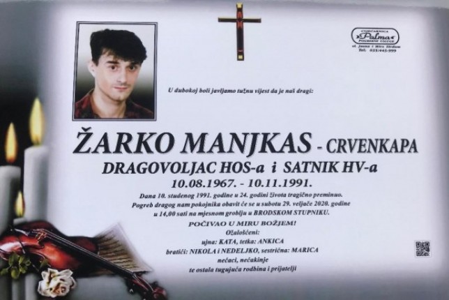 Posljednji pozdrav ratniku - Žarko Manjkas Crvenkapa
