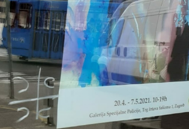 ČETNIČKI GRAFIT NA VRATIMA SPECIJALNE POLICIJE! Tko je usred Zagreba ispisao ‘4s’?