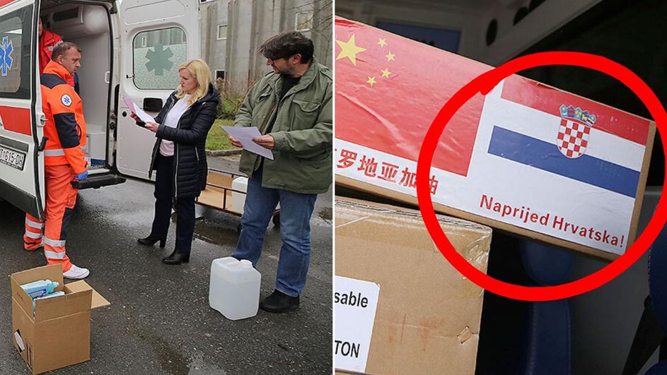 Virovitici stigla pomoć iz Kine uz poruku: 'Naprijed Hrvatska'