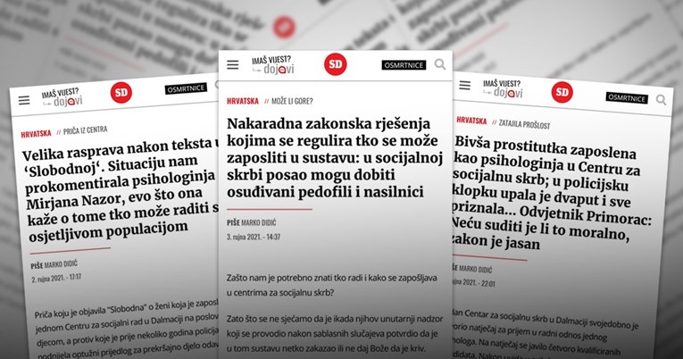 UREDNICA SLOBODNE IPAK POPUSTILA! Ispričala se zbog teksta o socijalnoj radnici: ‘Temi smo trebali pristupiti primjerenije!’