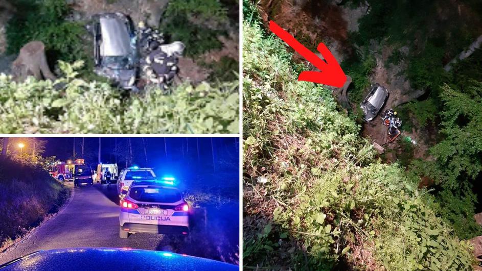 Zagrebački par sletio autom u 30 metara duboku provaliju