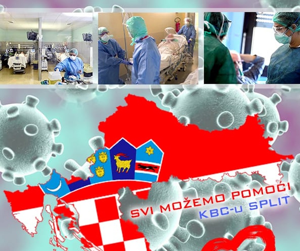 Apelom dalmatinskih udruga „Zajedno smo jači od Korone“ prikupljeno 7 milijuna i 700 tisuća kuna pomoći KBC-u Split