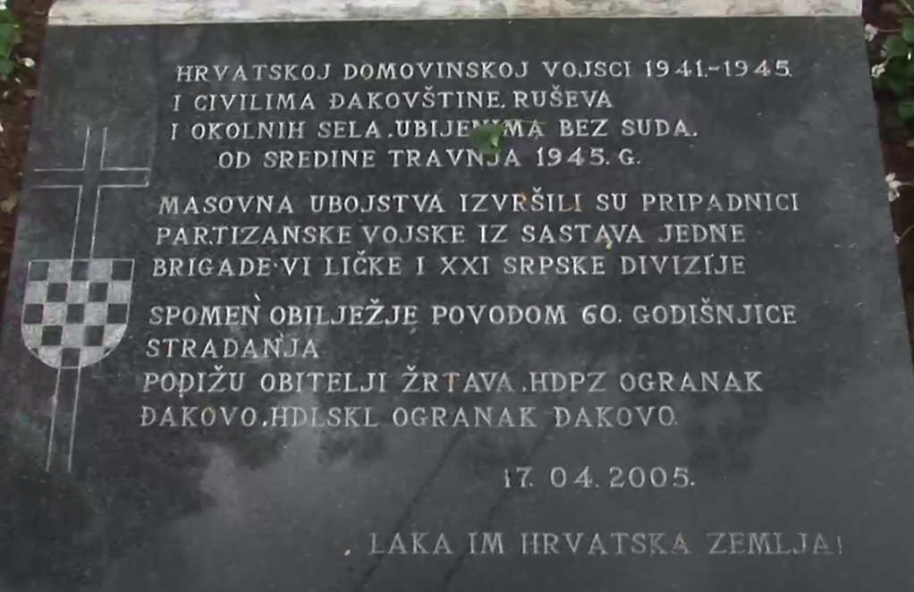 24. travnja 1945. Memento uoči Bleiburga (Đakovo) – svjedočanstvo čovjeka koji preživio partizanski pokolj u Ruševu