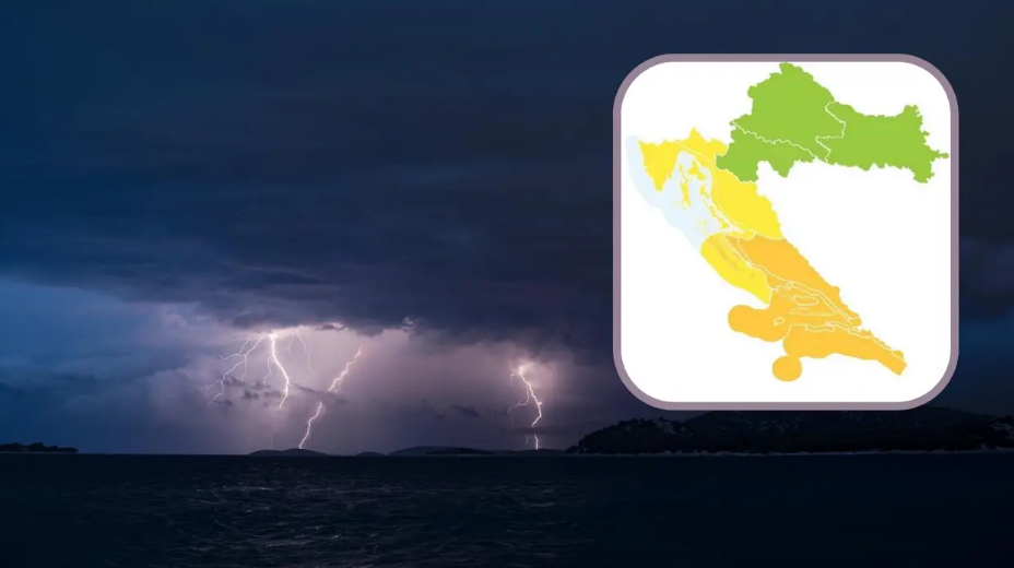 Narančasti alarm za jug zemlje: 'Očekujemo grmljavine, munje i poplave. Zaštitite imovinu'