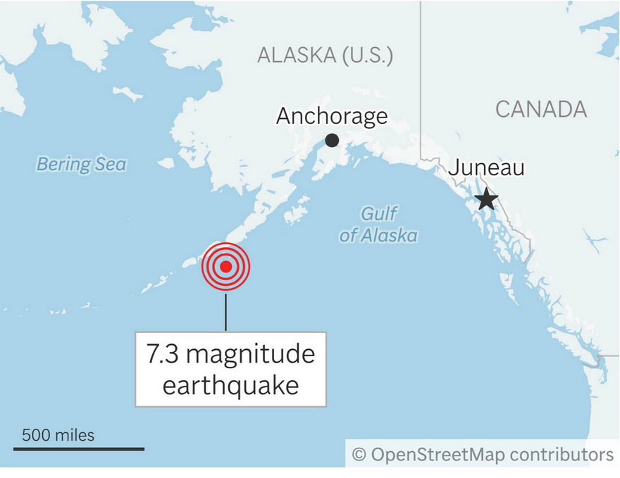 Snažan potres pogodio Aljasku: Izdano upozorenje na tsunami