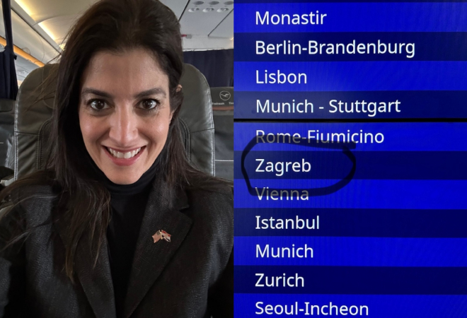 U Zagreb sletjela nova američka veleposlanica: Modnim detaljem odala posebnu počast Hrvatskoj