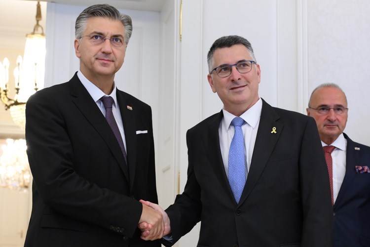 Plenković i izraelski ministar Sa’ar u Zagrebu: Hrvatska traži prekid vatre i pomaže civilima u Gazi