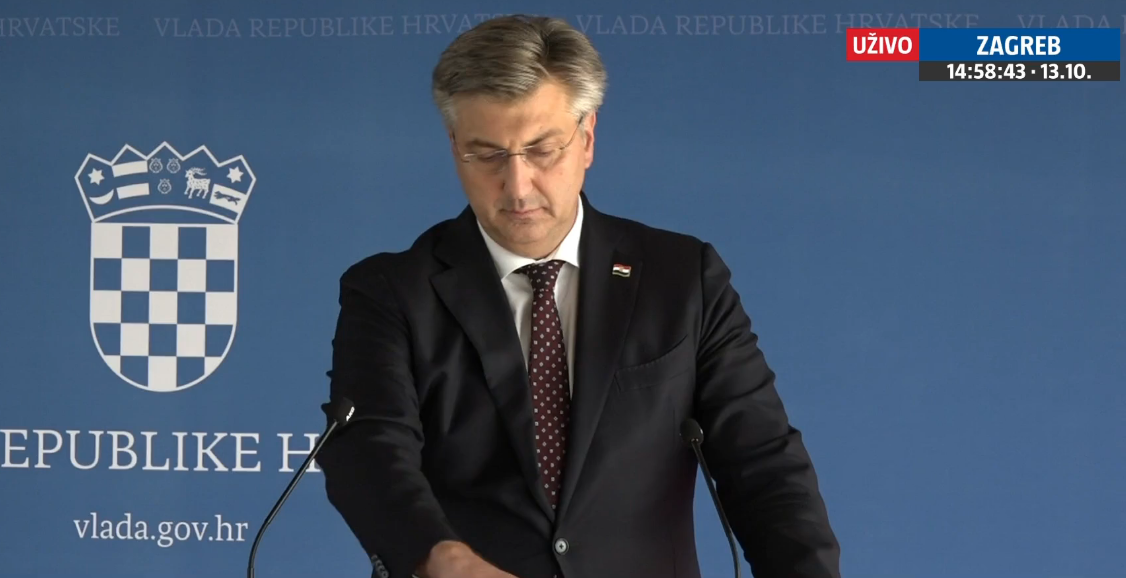 Premijer Andrej Plenković nakon sjednice Vlade