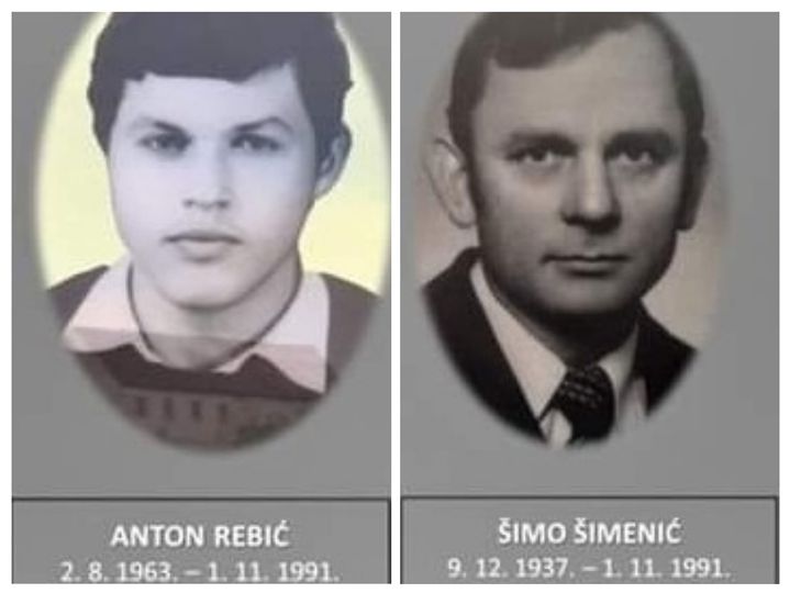 Sjećanje na heroje Domovinskog rata ANTON /ANTUN/ REBIĆ 01.11.1991.- 01.11.2023.,  ŠIMO /IVAN/ ŠIMENIĆ    01.11.1991.-01.11.2023.