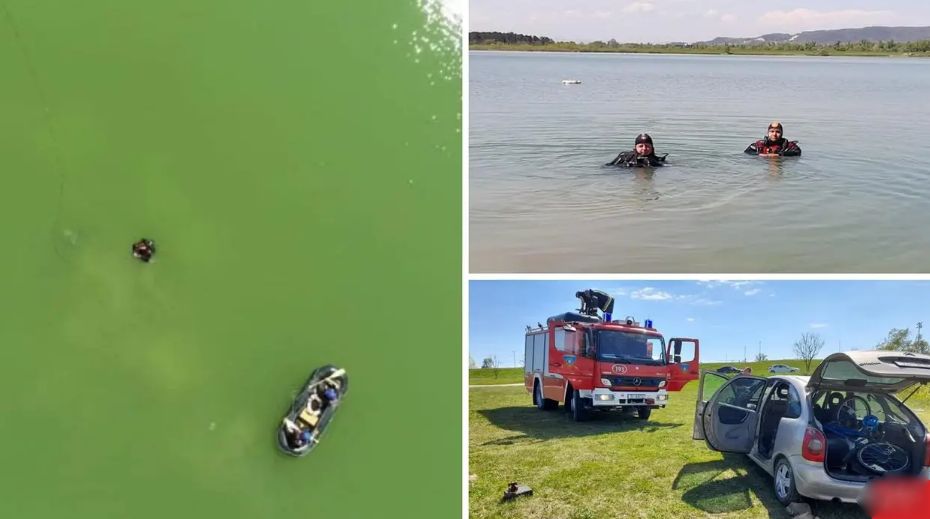 Auto kliznuo u jezero i potonuo: Vozač zaboravio dignuti ručnu?
