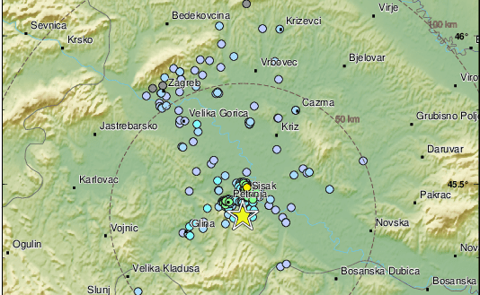 Novi potres na Baniji