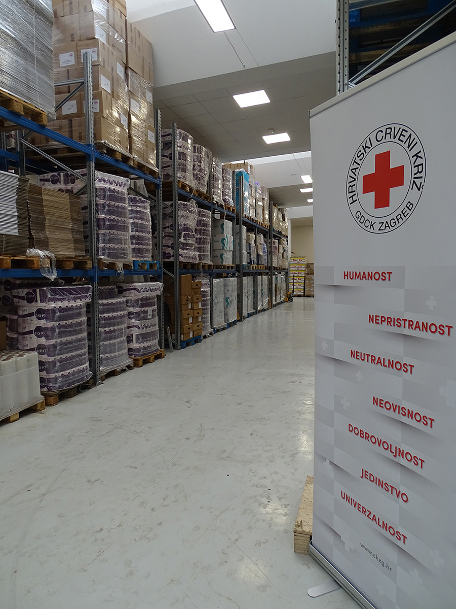 Crveni križ Zagreb otvorio Logistički centar za pripremu i djelovanje u kriznim situacijama  i Banku hrane