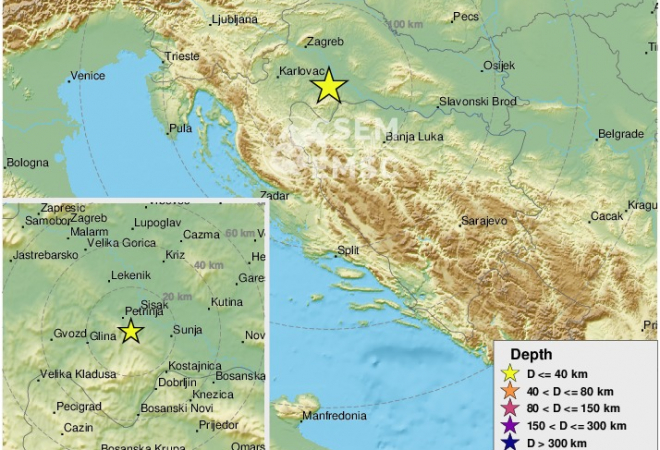 TLO SE NE PRESTAJE TRESTI: Stanovnike Banije usred noći probudio potres