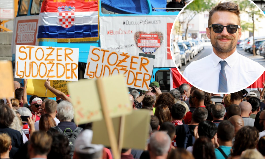 FESTIVAL SLOBODE Liječnik Natko Beck o prosvjedu protivnika cijepljenja: 'Ili smo mi jako, jako glupi ili su oni krivo informirani. Znam da je ovo drugo'