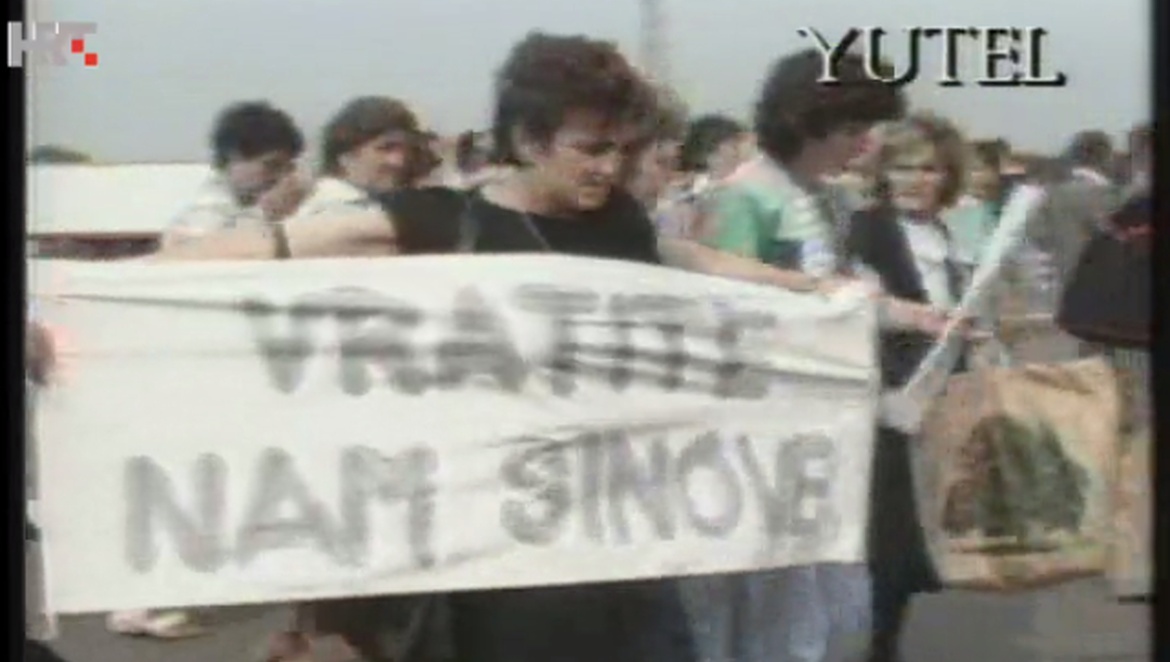 30. kolovoza 1991. - Bedem ljubavi - prosvjed majki protiv rata