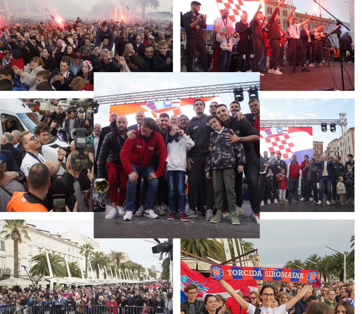 DOČEK ZA VATERPOLISTE  Zagreb je zakazao, ali ne i ostatak Hrvatske: Evo kako su Split i Dubrovnik dočekali vaterpoliste