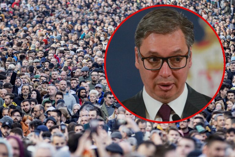 Najveća prosvjed u Beogradu dosad. Vučić: 'Sestrinske službe s istoka kažu mi da su to pokušaji obojenih revolucija'