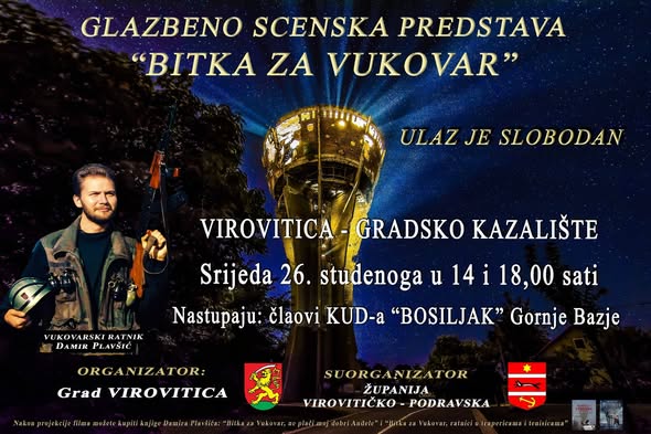 Povijest koja govori srcem: Glazbeno-scenska priča o Vukovaru u Virovitici