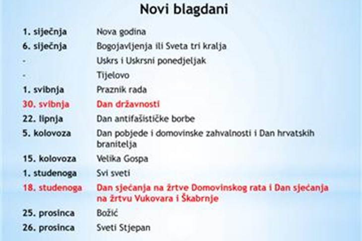 Sabor u petak o novom kalendaru blagdana