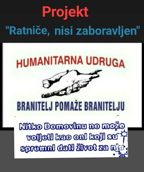Projekt "Ratniče, nisi zaboravljen"