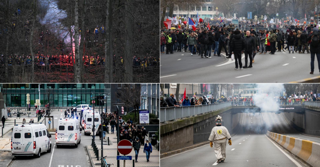 U Bruxellesu ogromni prosvjedi i neredi. EU ukida korona mape, a pooštrava covid potvrde?