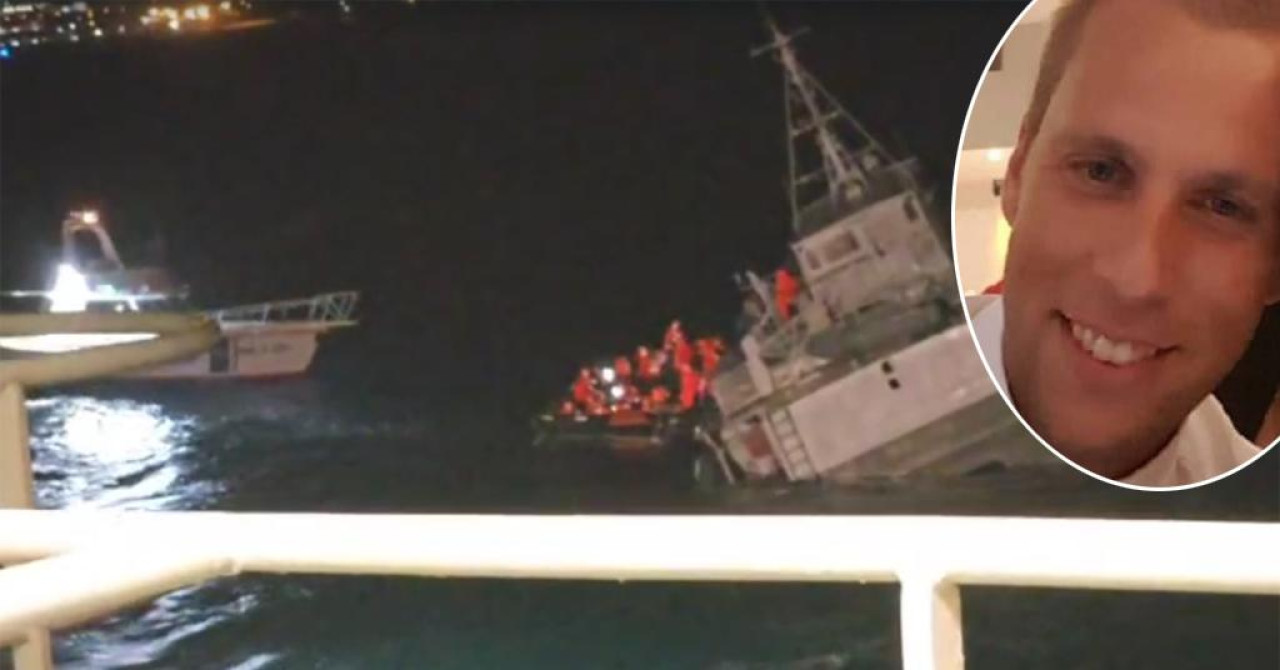 HAVARIJA KOD ZADRA Ovo je mladi zapovjednik tonućeg broda, ostao je posljednji i brojao jesu li svi evakuirani