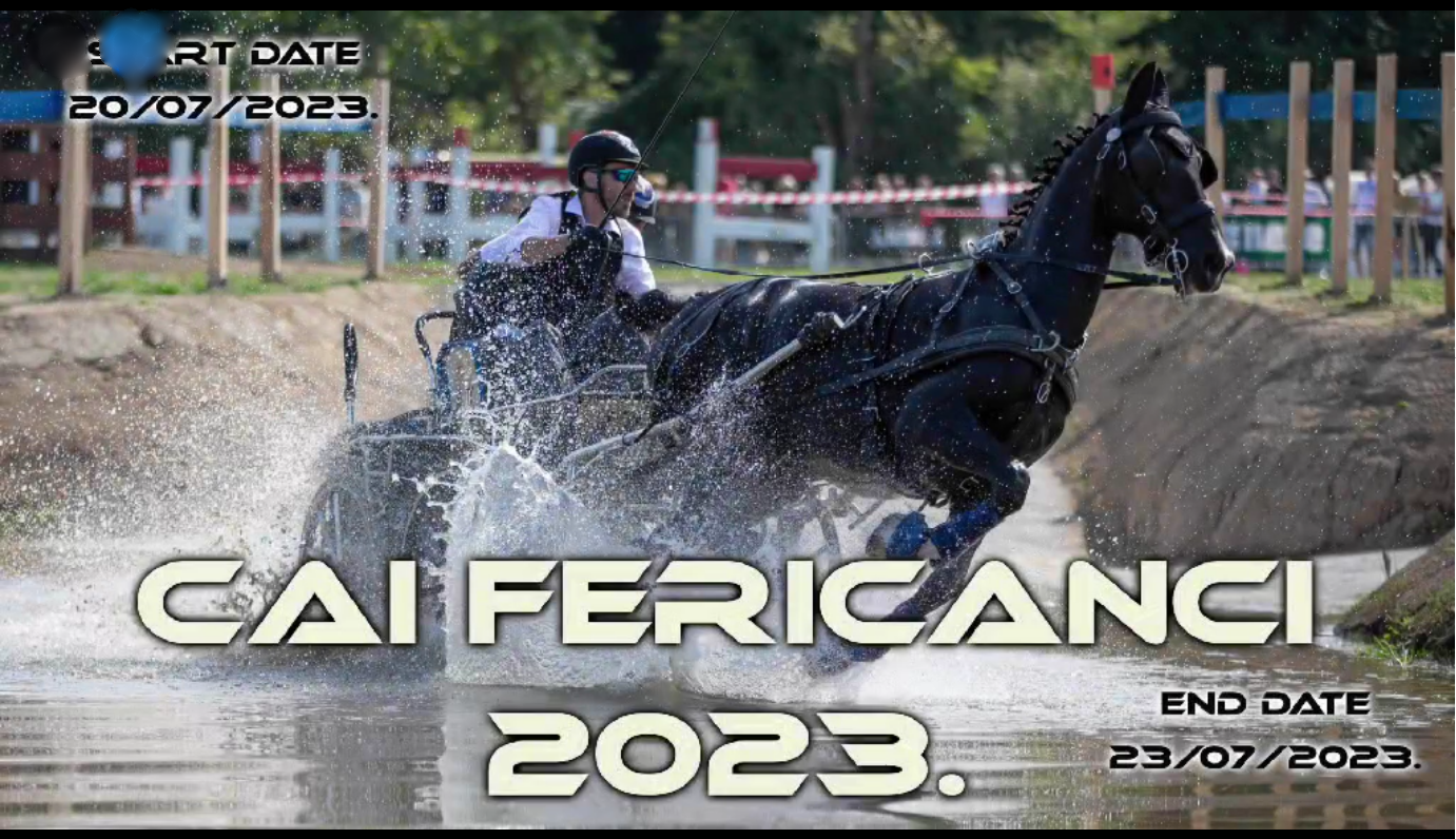 CAI Feričanci 2023., drugo međunarodno natjecanje u vožnji jednoprega, dvoprega, četveroprega