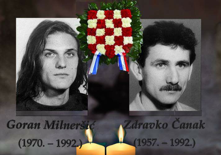 Na današnji dan 1992. godine na gospićkom su bojištu poginula dvojica pripadnika HOS-a Zdravko Čanak i Goran Milneršić.