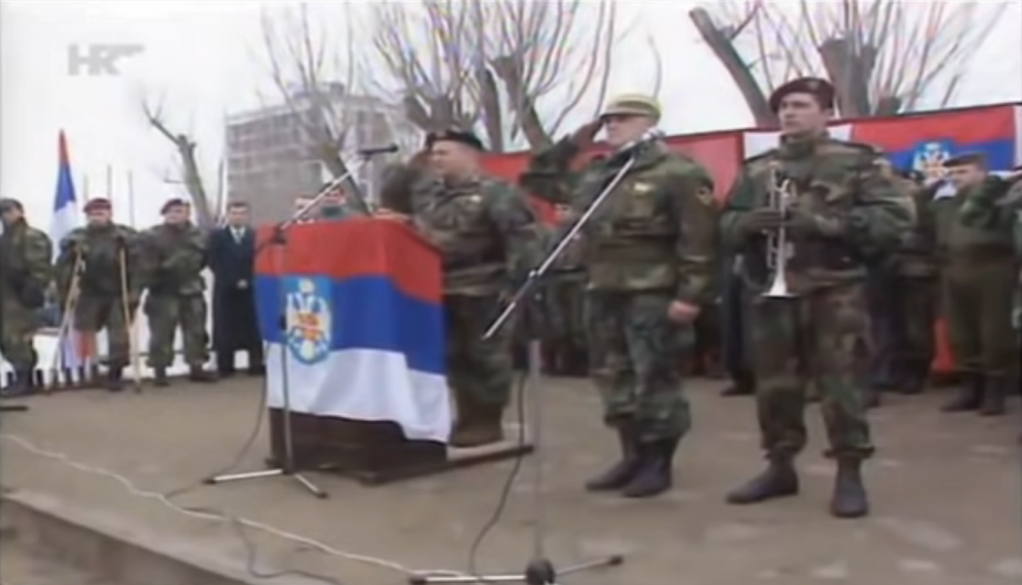 20. prosinca 1995. godine. Zločini srpske vojske – četnički mimohod u etnički očišćenom Vukovaru