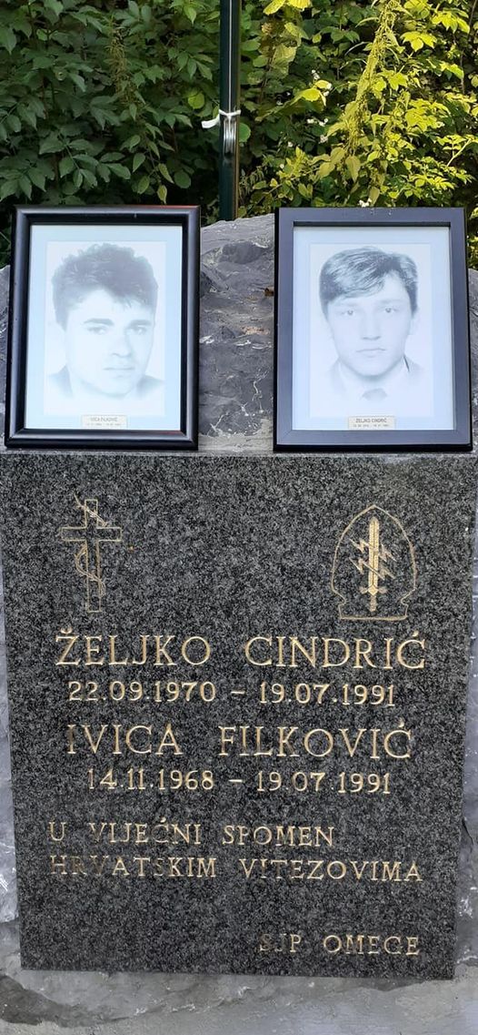 Dogodilo se na današnji dan - 19. srpnja 1991. – U četničkoj zasjeda u Siraču poginuli Željko Cindrić i Ivica Filković