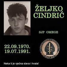 IN MEMORIAM Željko Cindrić (22.09.1970. - 19.07.1991.)