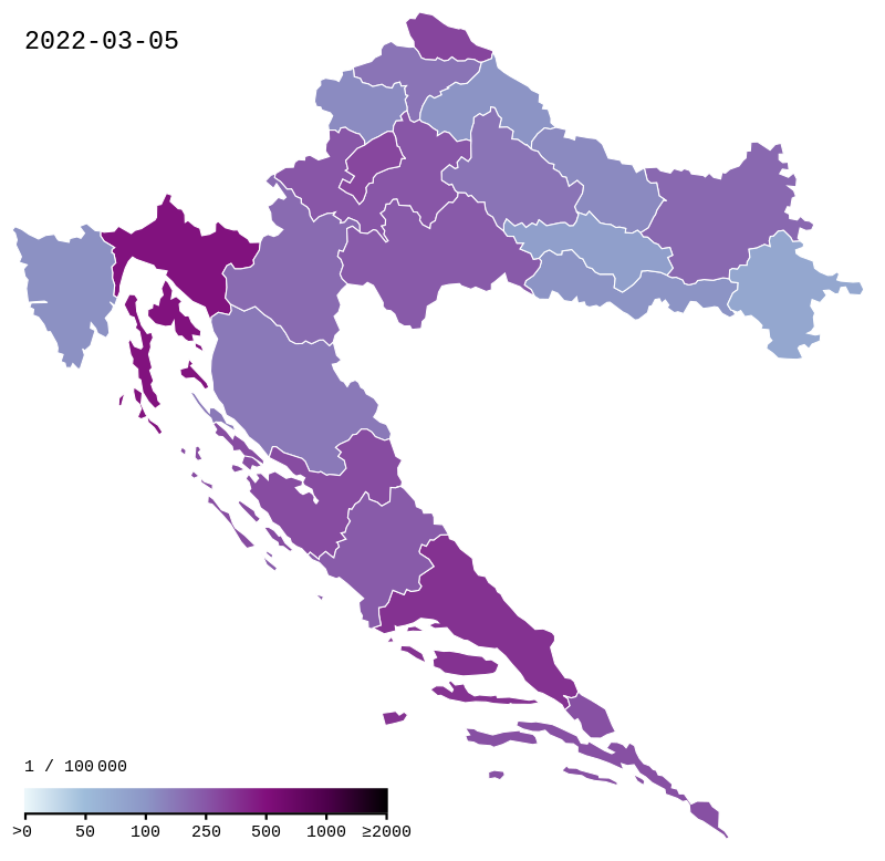 KORONABROJKE: U posljednja 24 sata preminulo je 20 osoba, novozaraženih je 875