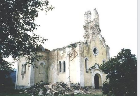 FOTO Na današnji dan 1992. Srbi su zapalili i uništili crkvu svetog Josipa u Maljkovu kod Sinja!…
