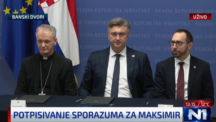 Vlada, Zagreb i Crkva potpisali sporazum o stadionu Maksimir