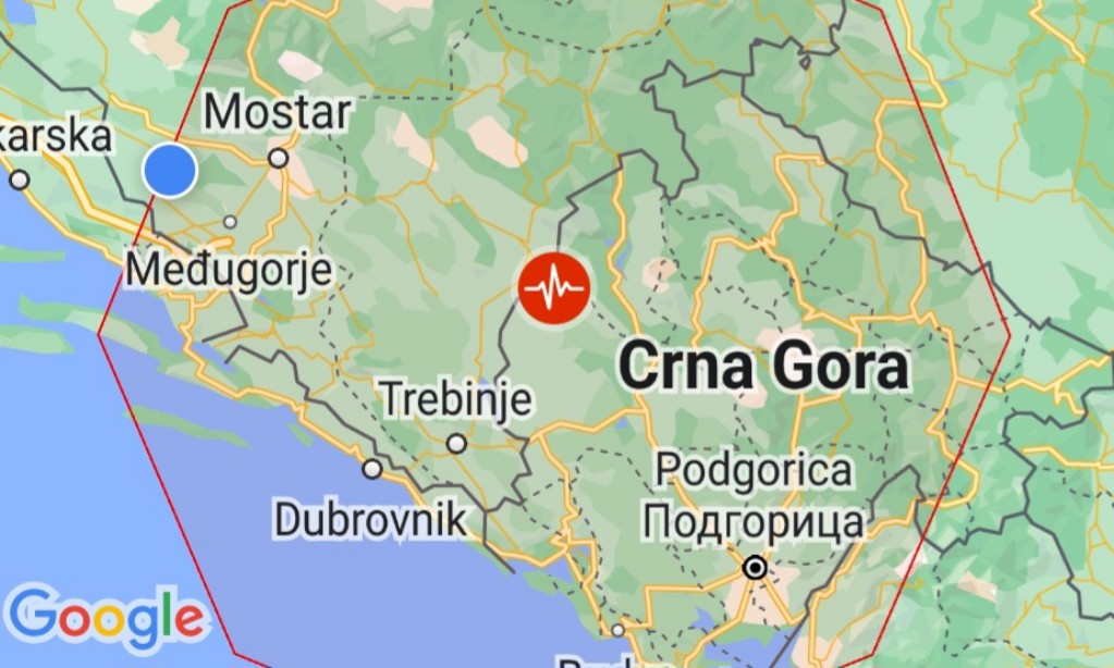 Jak potres probudio dolinu Neretve, epicentar u Crnoj Gori