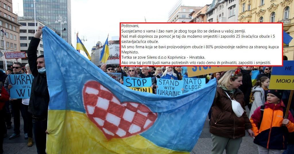 Tvrtka iz Hrvatske nudi posao Ukrajincima: ‘Samo dođite, rado ćemo vas zaposliti i smjestiti‘