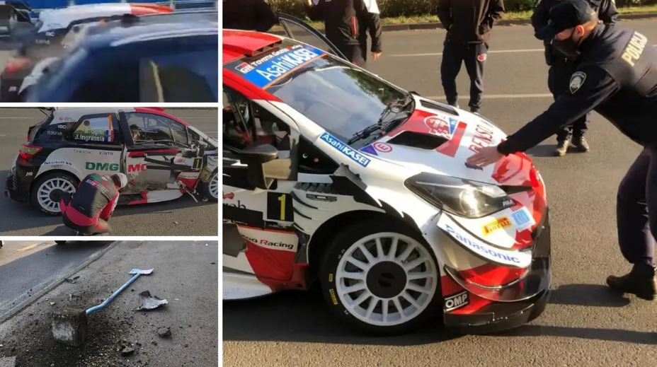 Reli prvak Ogier sudario se u Novom Zagrebu, pokosili stup na stanici pa odjurio policajcima