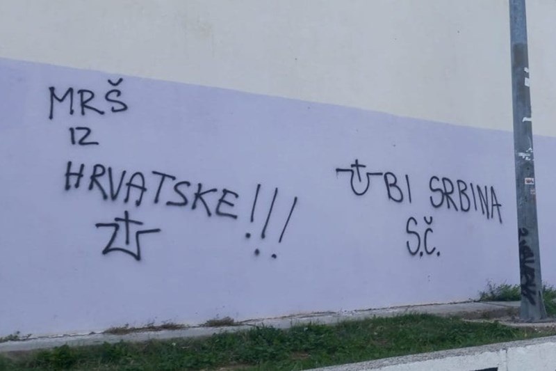 U Splitu osvanuli grafiti s porukama mržnje