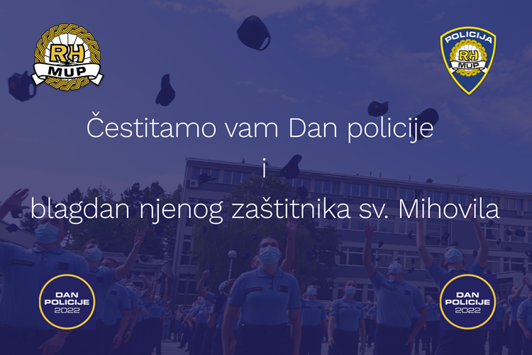 Čestitka potpredsjednika Vlade i ministra Božinovića te glavnog ravnatelja policije Miline povodom Dana policije